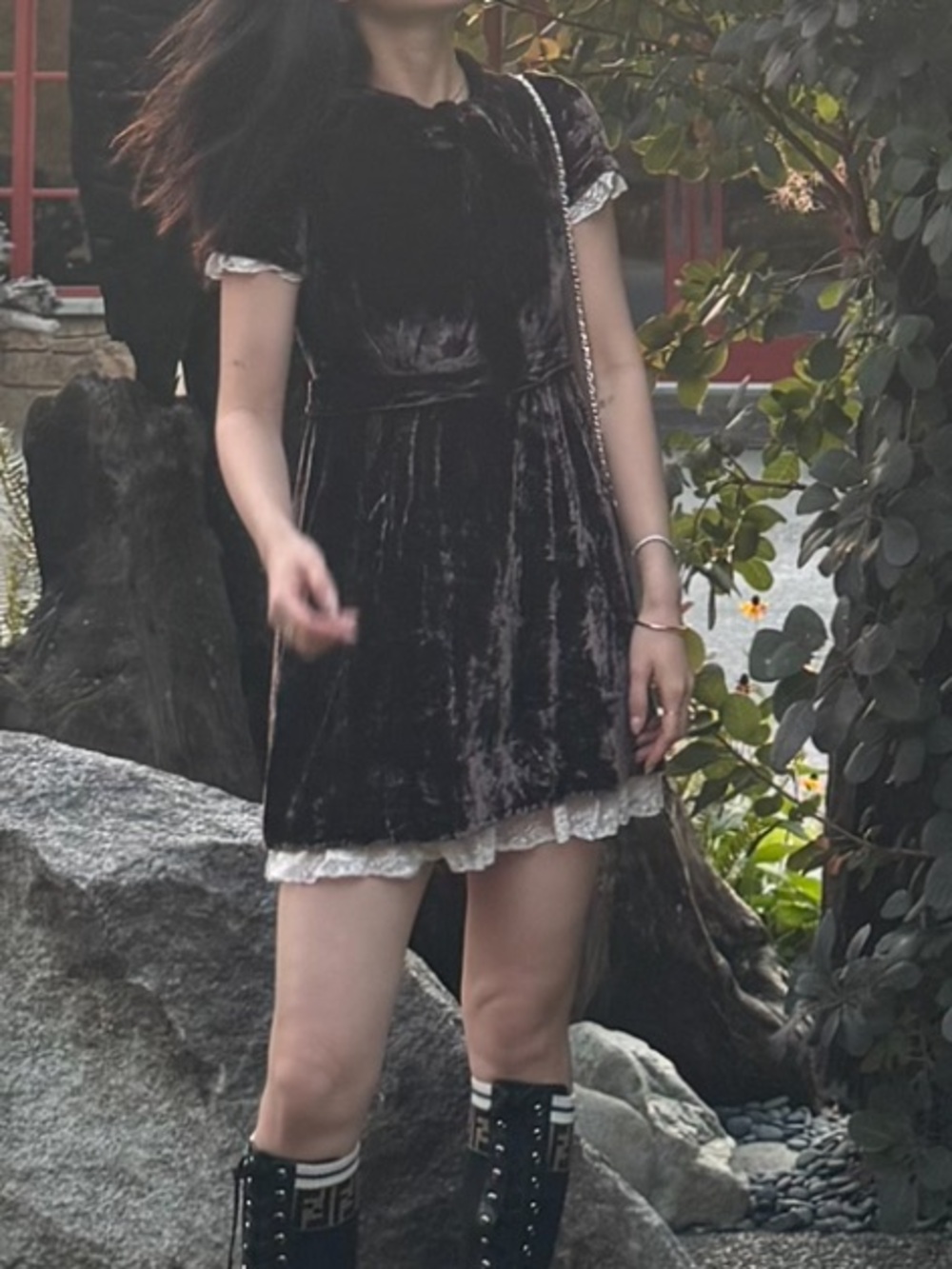 Marc by Marc Jacobs Brown Velvet Dress